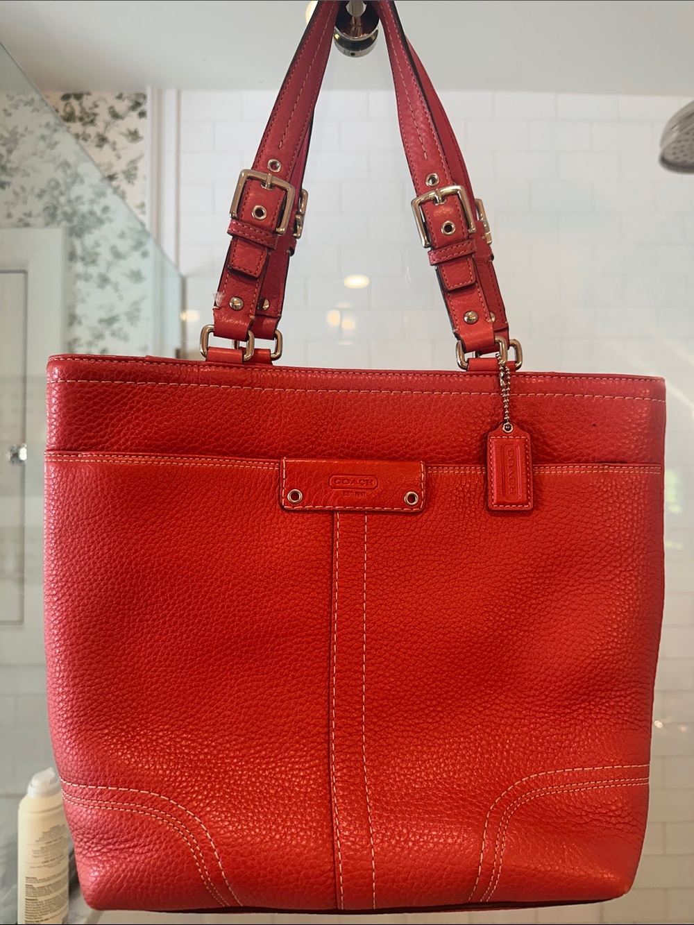 Coach Tote- Coral